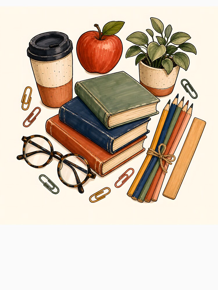 Teacher Gifts UK — Teacher Life Marker Illustration by radou88