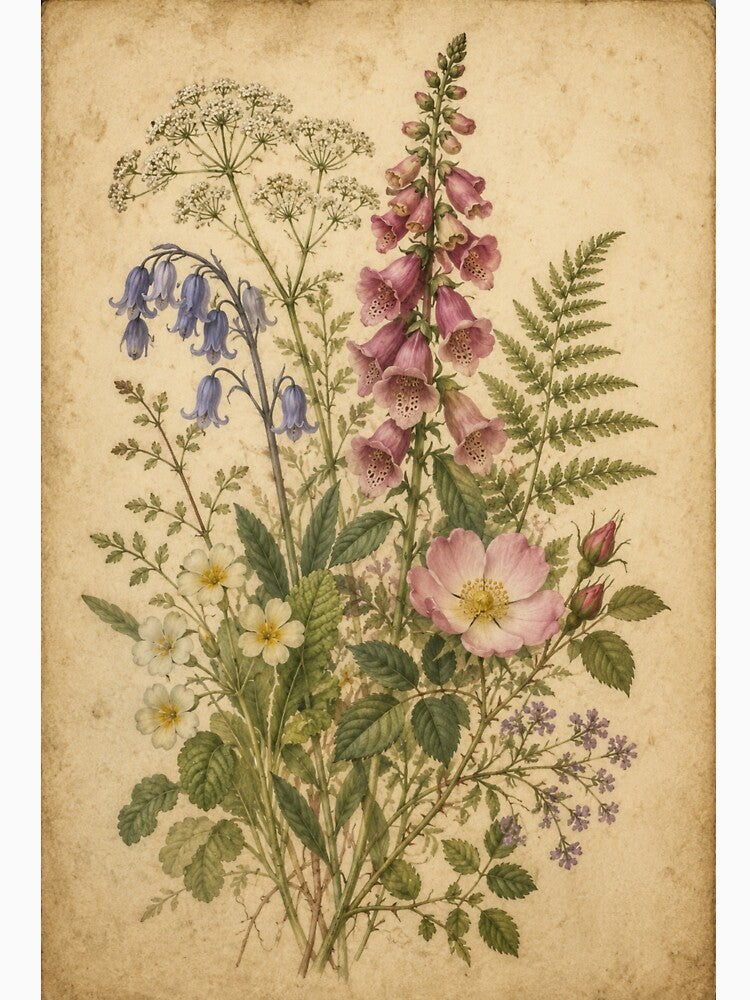 Vintage Botanical Wildflowers – Antique Floral Art by GSizzle1