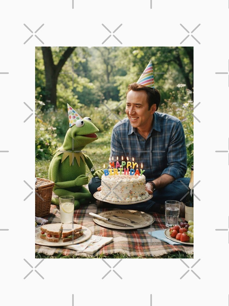 Nicolas cage kermit the frog elmo grover miss piggy meme memes funny parody birthday christmas by CheeseBlueprint