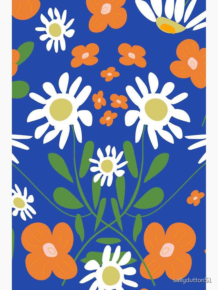 Folk Floral Fun - Joyful Daisies. by SalsySafrano