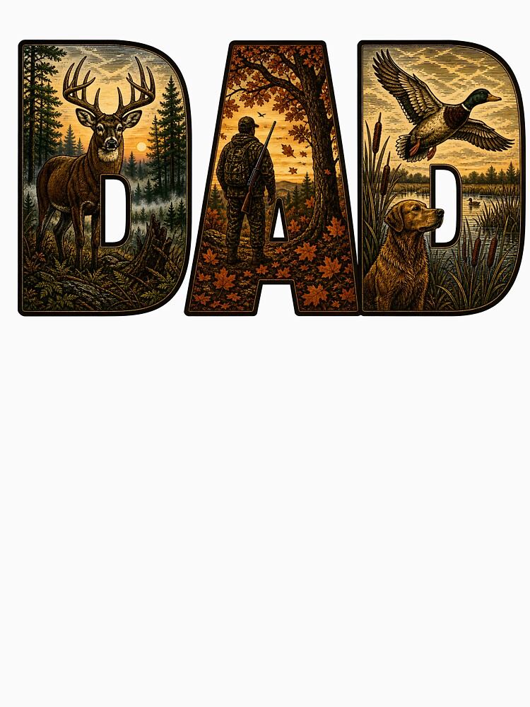 Hunting Dad - Deer Duck Hunter Outdoors Design by Lozarux