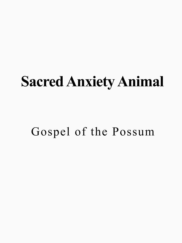 Sacred Anxiety Animal by birdspinestudio