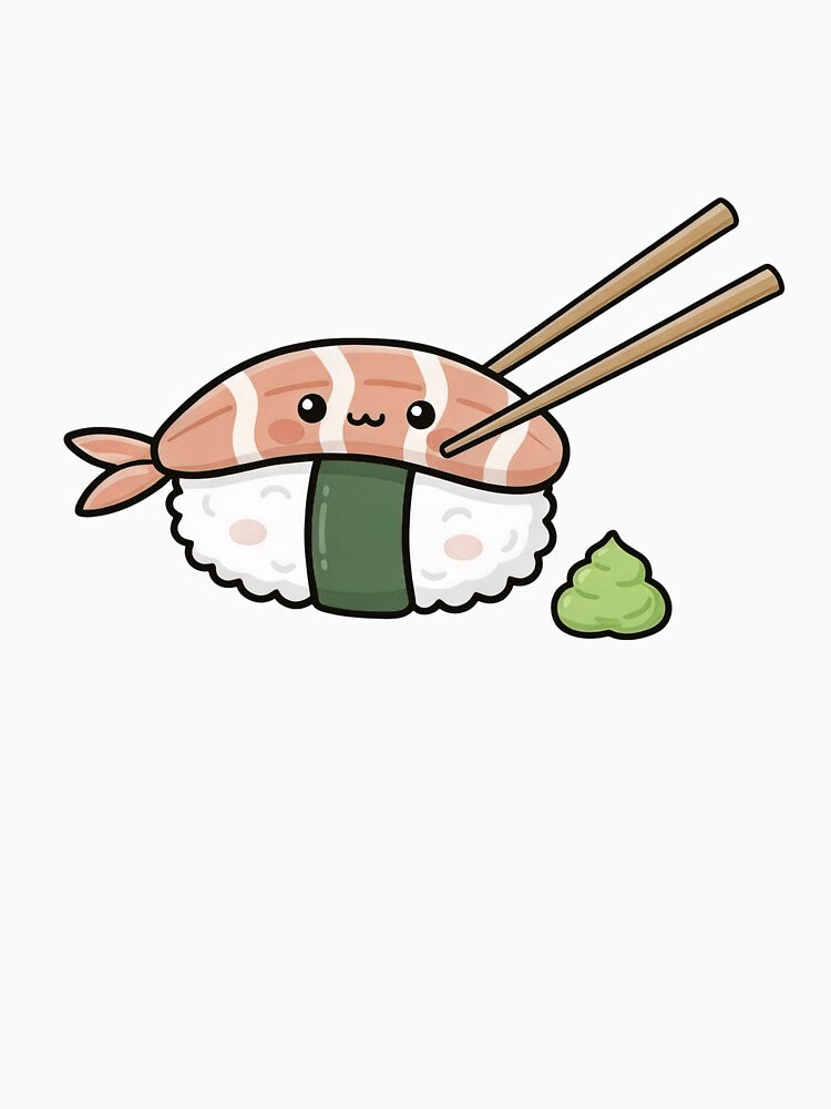 Cute kawaii sushi salmon by ariyuanp