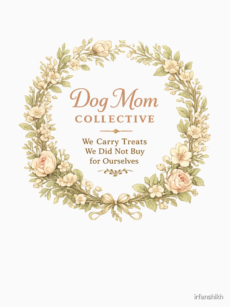 Dog Mom Collective We Carry Treats We Did Not Buy for Ourselves – Elegant Funny Art | Dog Mom Gift by irfanshikh