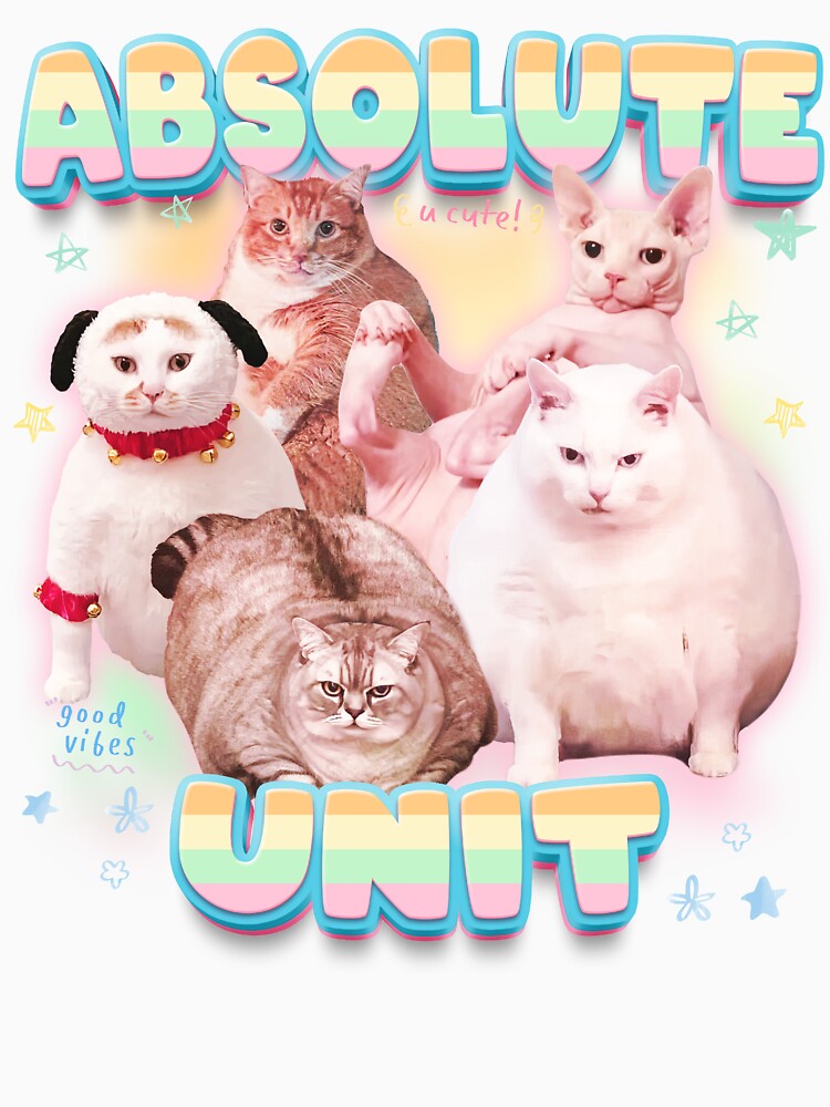 Funny Cat Meme Absolute Unit by RebeccaLittlee
