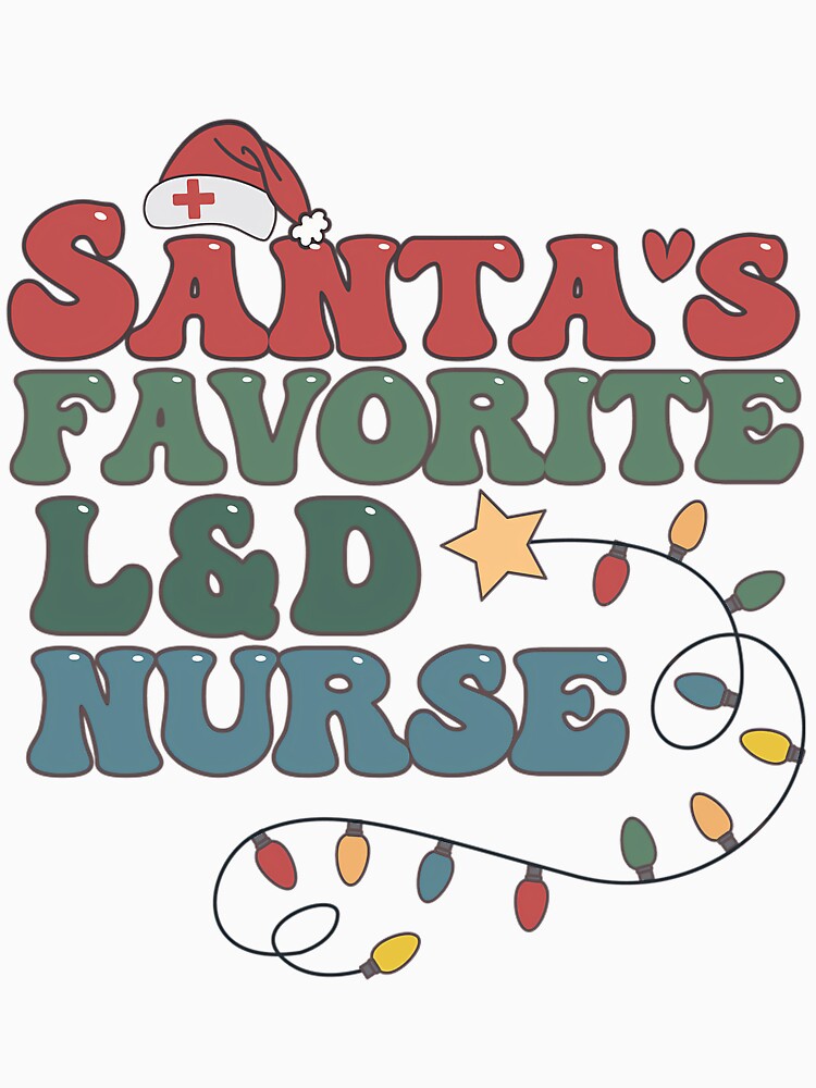Nurse Vintage Favorite Merry Retro Classic Christmas Santas by Olincristie