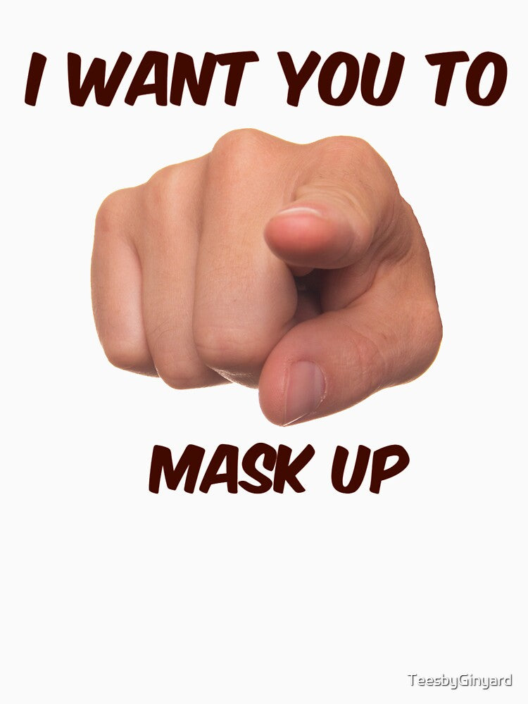 Mask Up T-Shirts and Hoodies by TeesbyGinyard