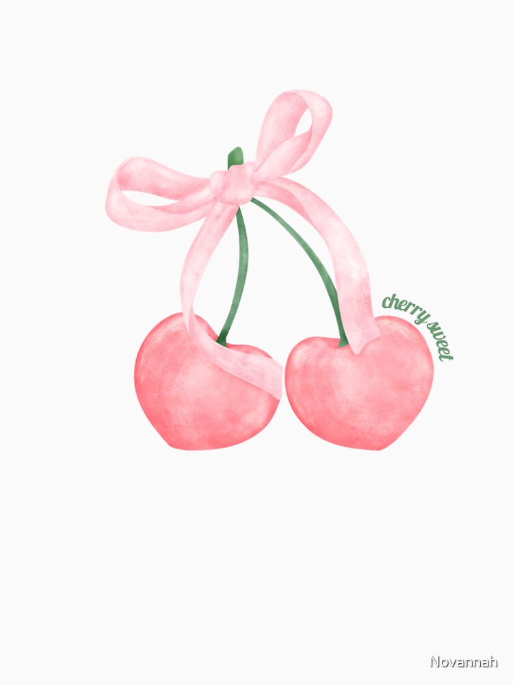Cherry sweet | Berry sweet - Blush and elegance cherries and bows sticker by Novannah