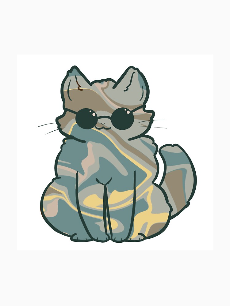 Groovy Cat by luckycafeart