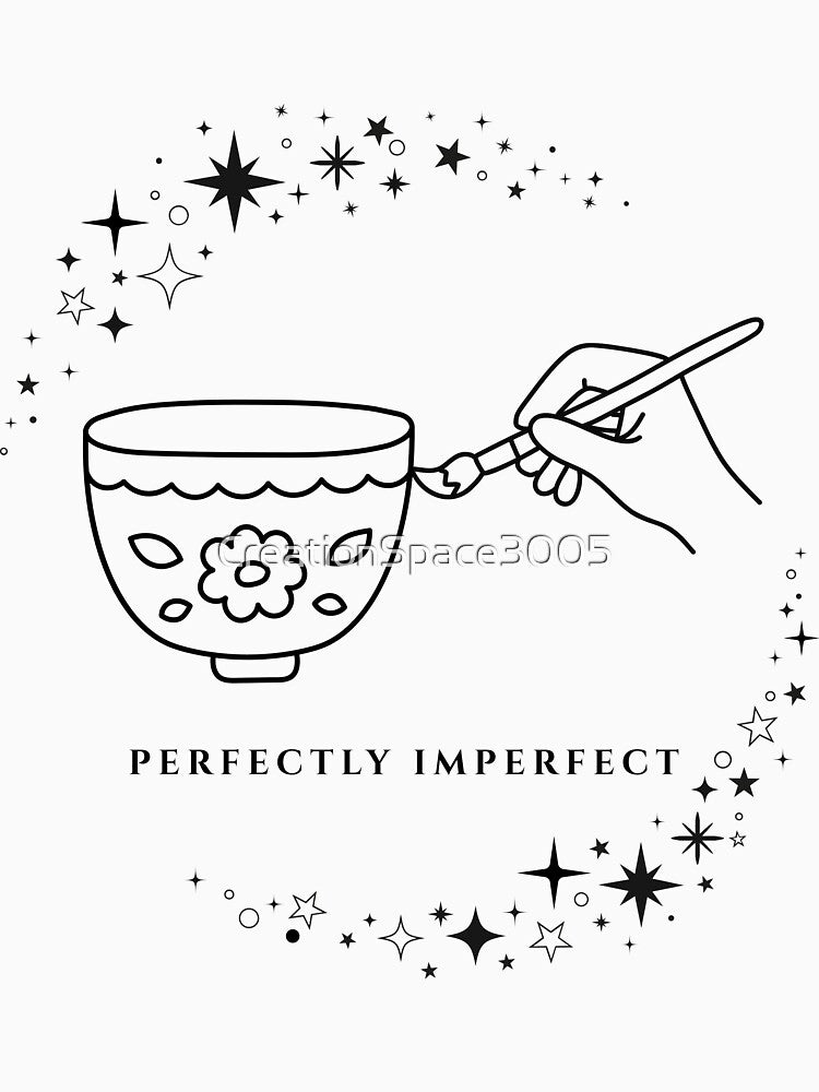 Perfectly Imperfect Ceramic Painting - Pottery Line Art by CreationSpace3005