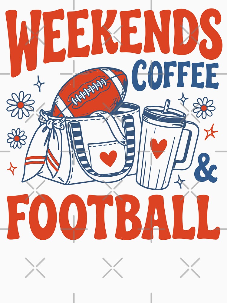 Weekends Coffee And Football - Sports Mom Coffee Lover Gift by gunaone-design