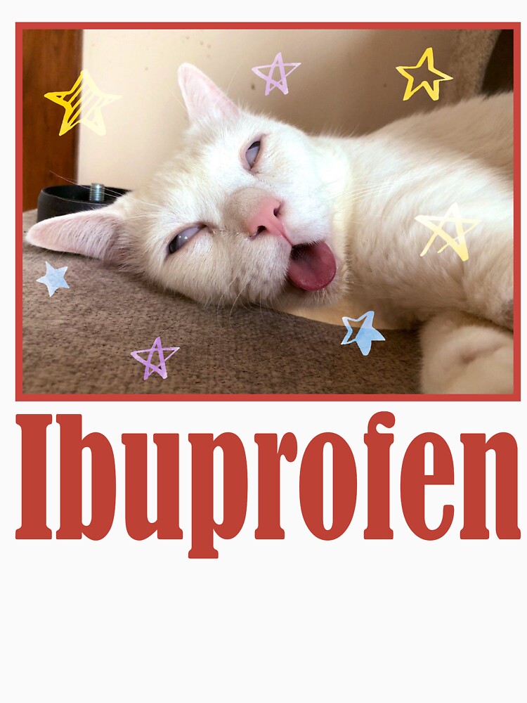 Funny Meme Buprofen Cat by RebeccaLittlee