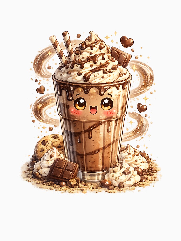 Chocolate Milkshake Kawaii by redsharkuk