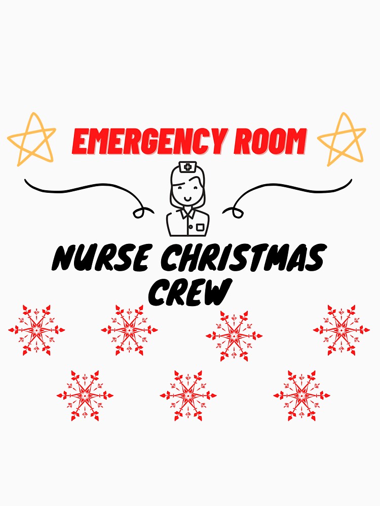 emergency room nurse christmas crew by leonmarket