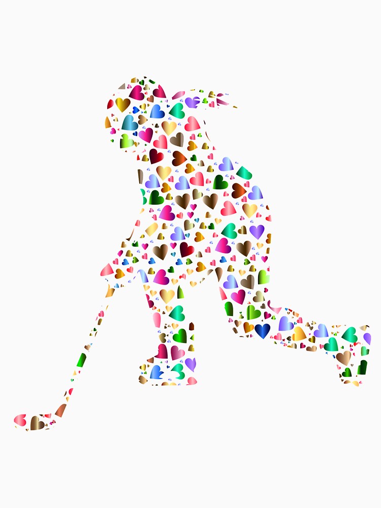 Hockey Colorful Heart by WendaxStreet