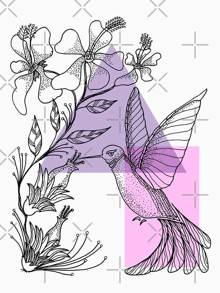 Hummingbird Hand Drawn by mariazegena