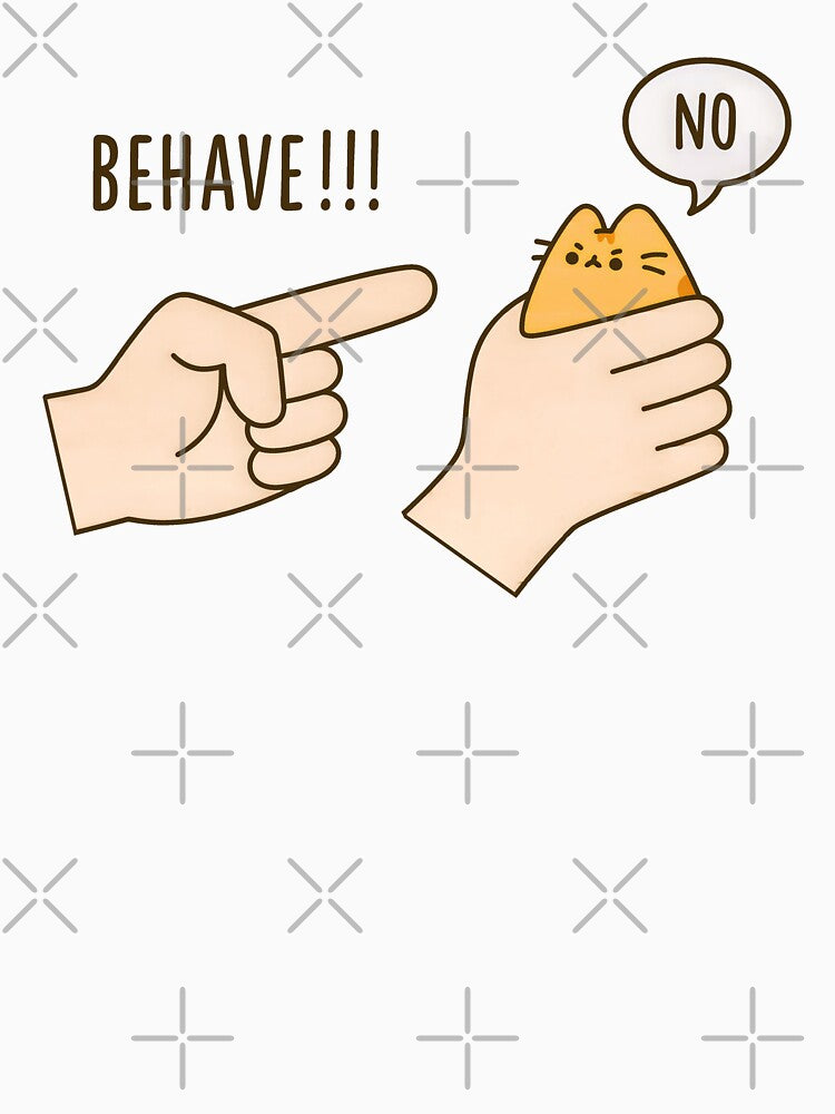 Dishonest Cat Funny Cat Meme Behave No Cartoon by gear-posters