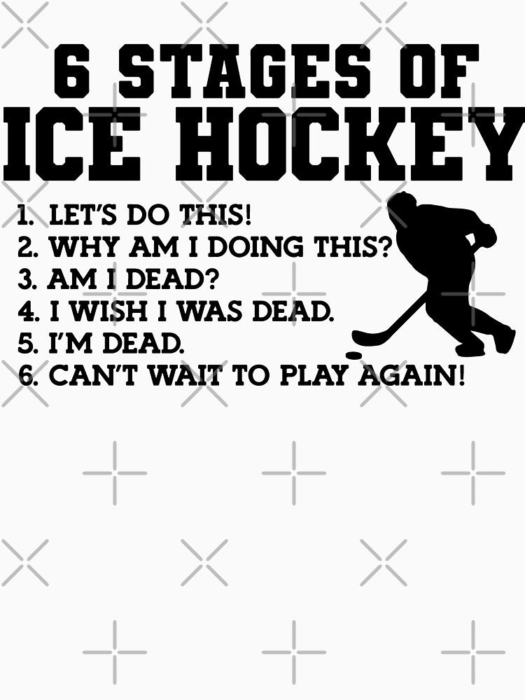 6 stages of hockey by PERsonalthreads