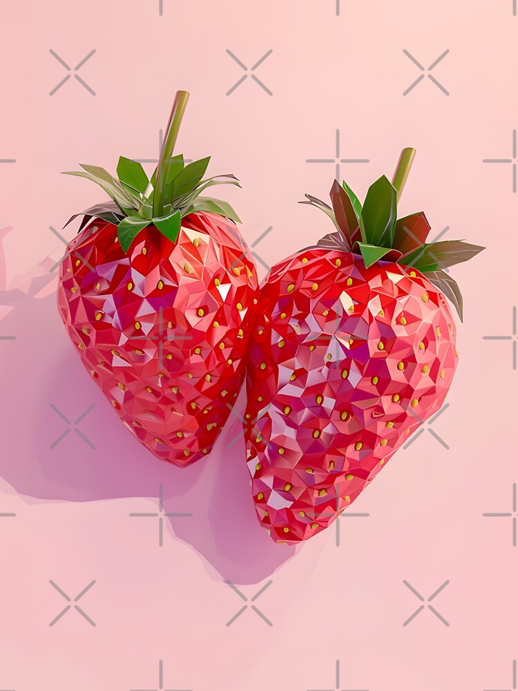 Strawberry Coquette Aesthetic – Cute Girly Pink Illustration by skydoredesign