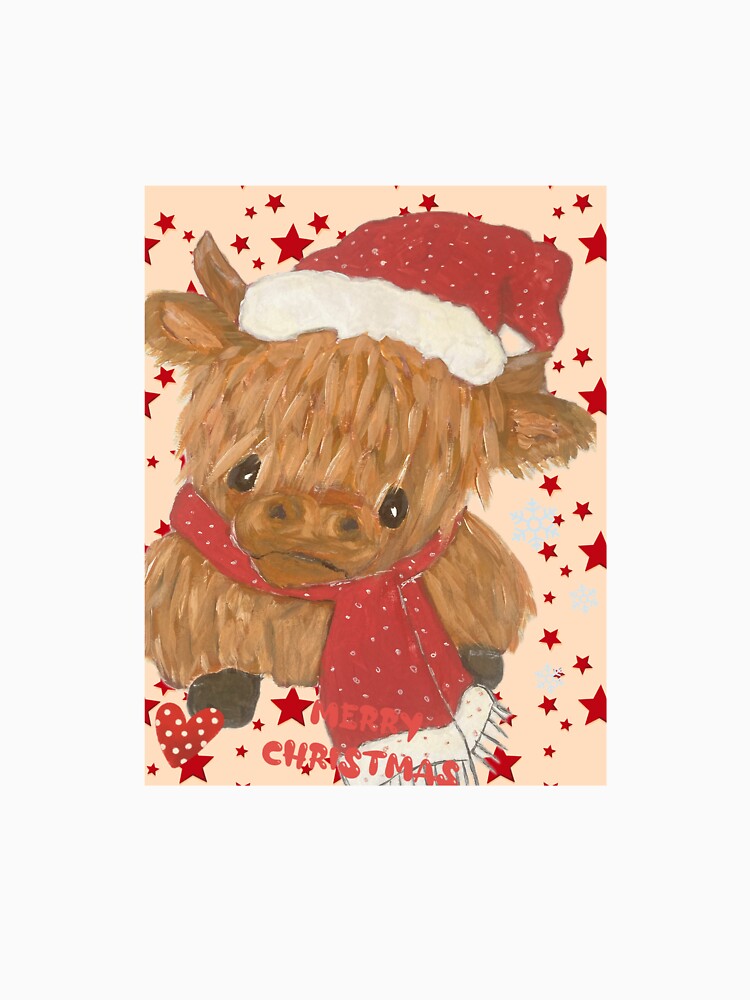 Christmas cuteness highland cow by Nvance55
