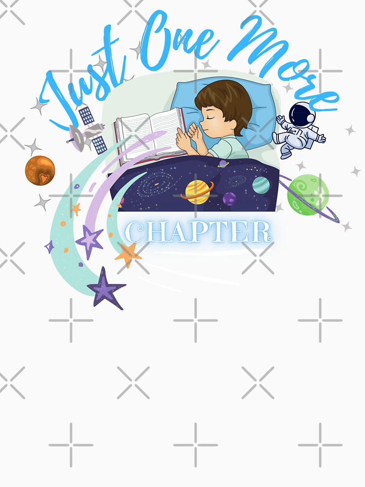 Just One More Chapter (dark blue) by Novelty-Shirts