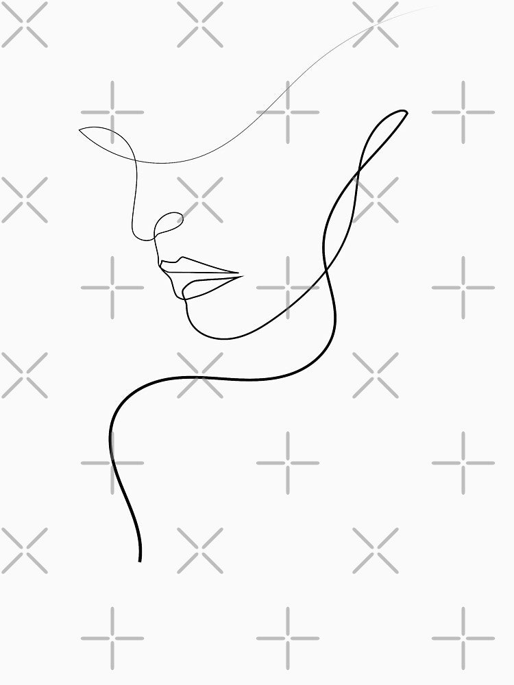 Woman With Hat | One Line Artist | Minimal Art | One Line Art | Minimalist by One-Line-Artist