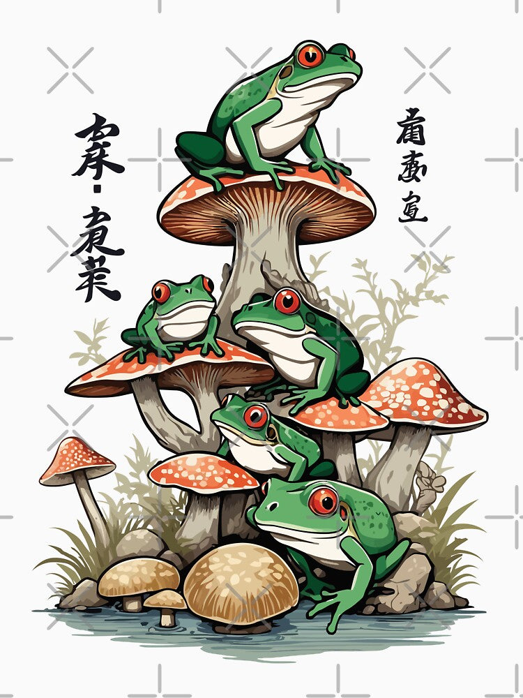 Japanese Ukiyo-E Art Frog Streetwear by LuminOrb