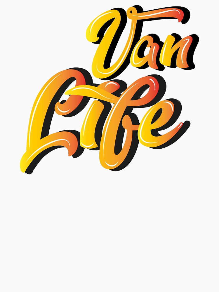 Van Life Retro Typography Design by urbanbuzzz