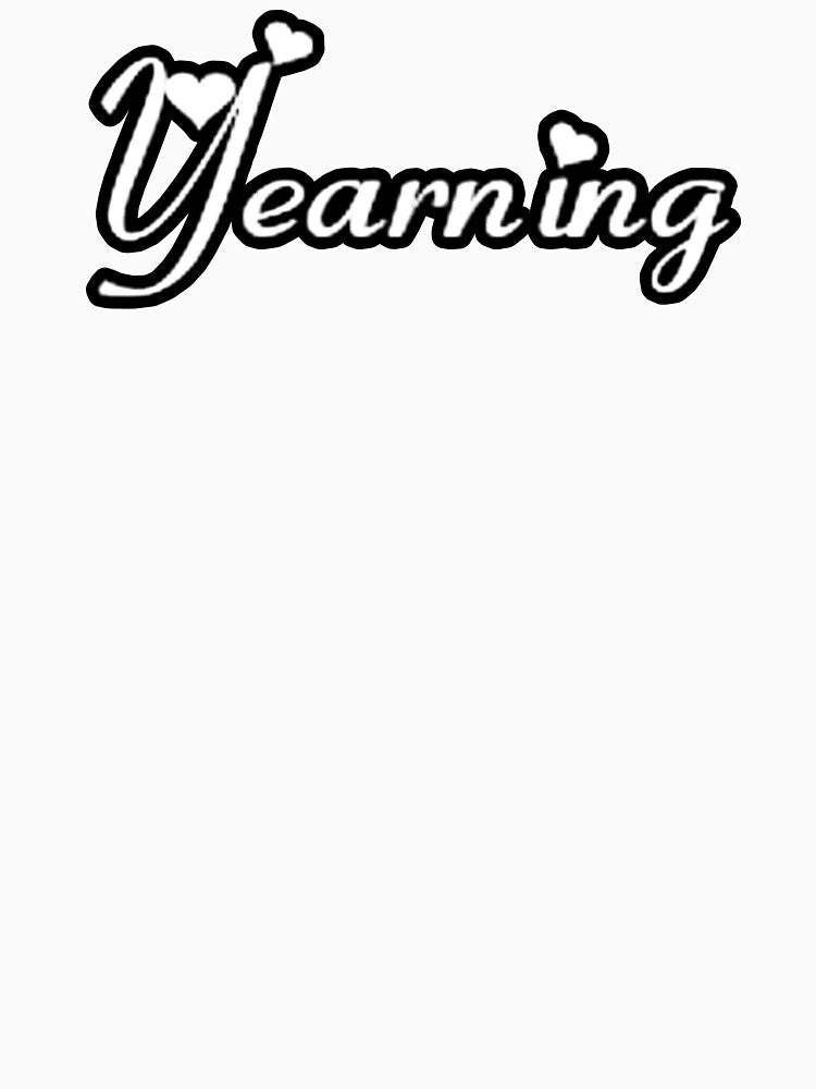 “yearning” heart logo white version by meuliasshop