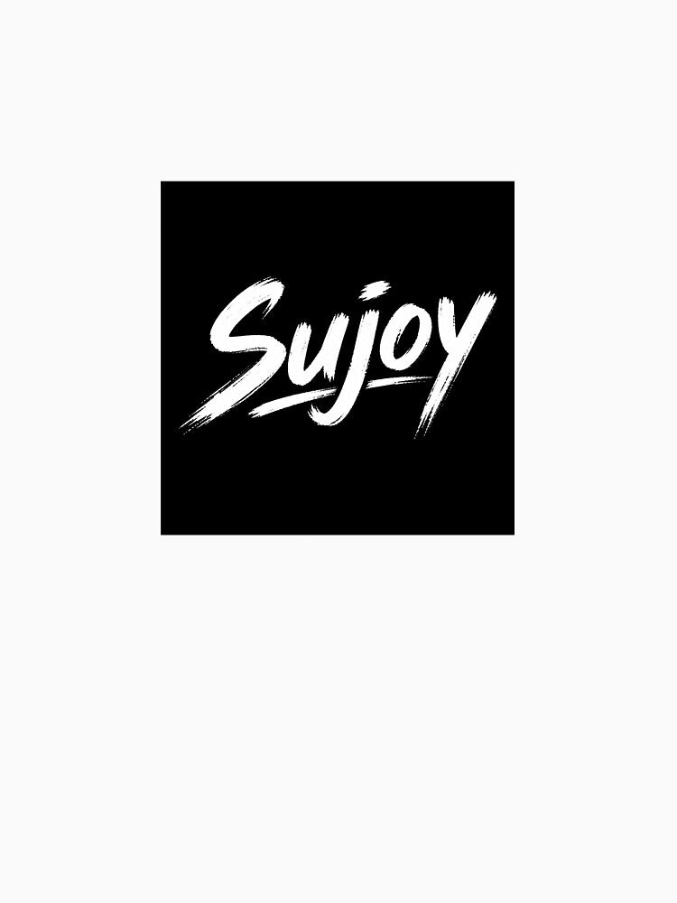 Sujoy Name Typography T-Shirt | Bold Brush Style Custom Name Design | Aesthetic Signature Art by Ishratparween11