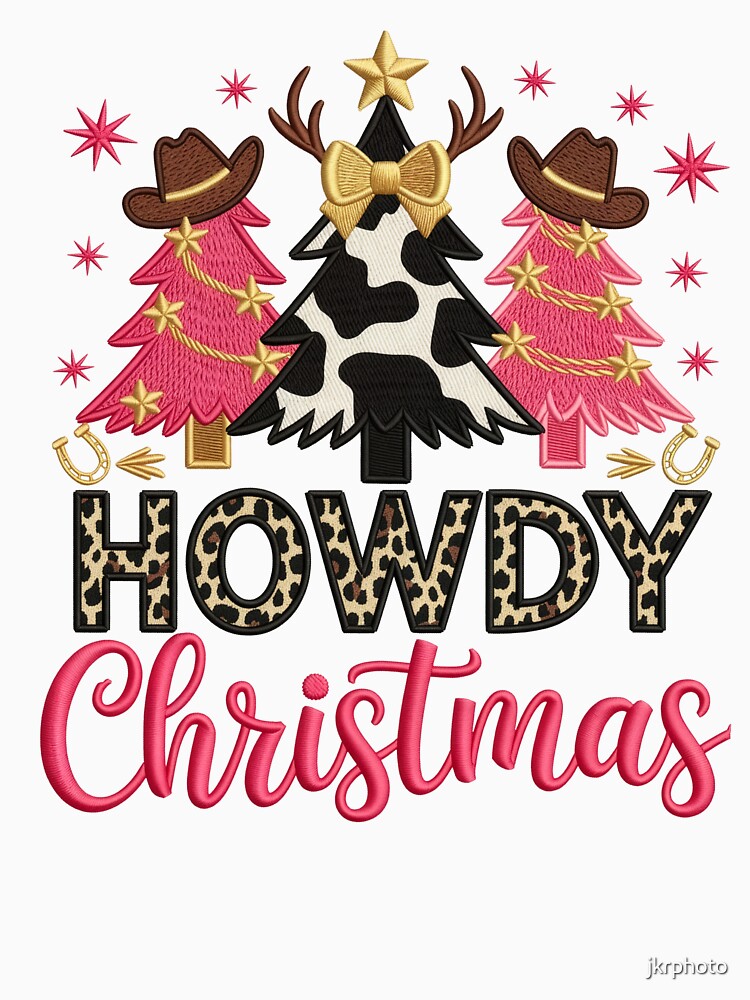 Embroidered Howdy Christmas by jkrphoto