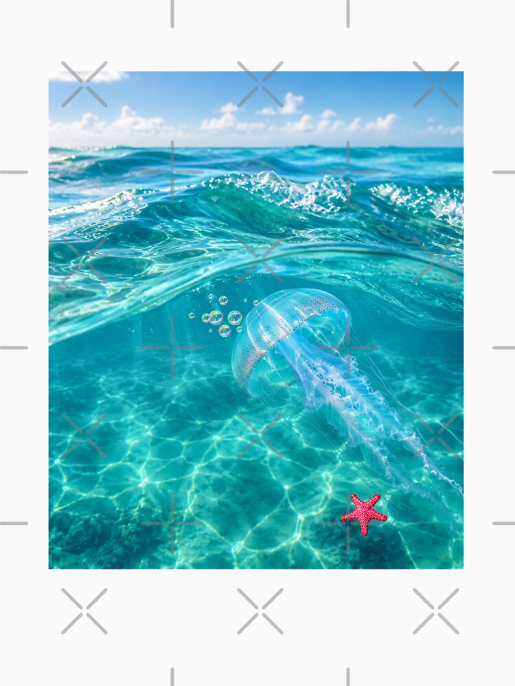 Lost in the Blue - Jellyfish by BeeStylishTees
