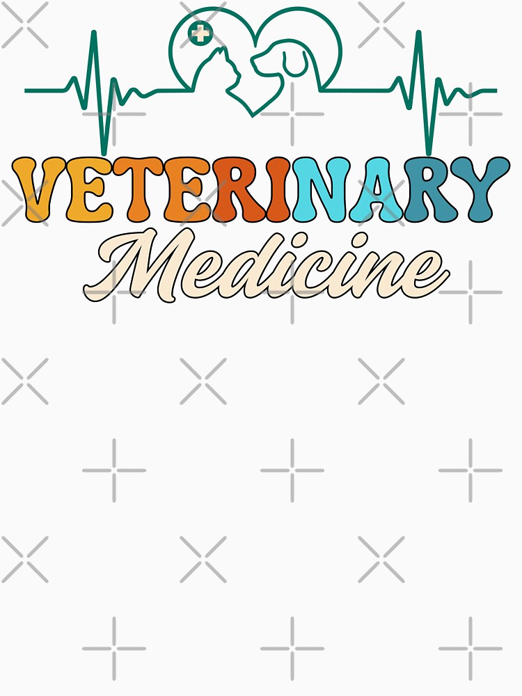 Retro Groovy Veterinary Medicine Vet Med For Women Men by Guess4best