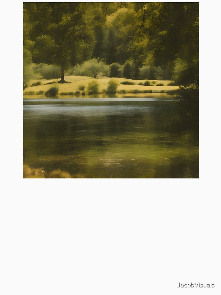 Vintage Lake Landscape in the Forest by JacobVisuals
