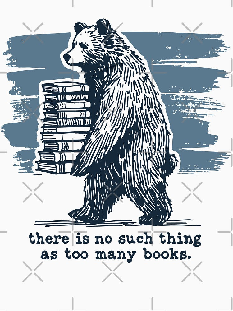 Retro Book Design Funny Book Lover Saying by LuminOrb