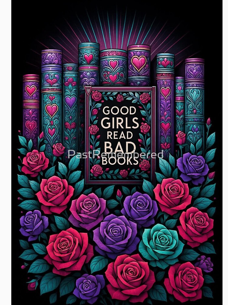 Good Girls Read Bad Books Gothic Roses & Books Design by Compass and a Camera