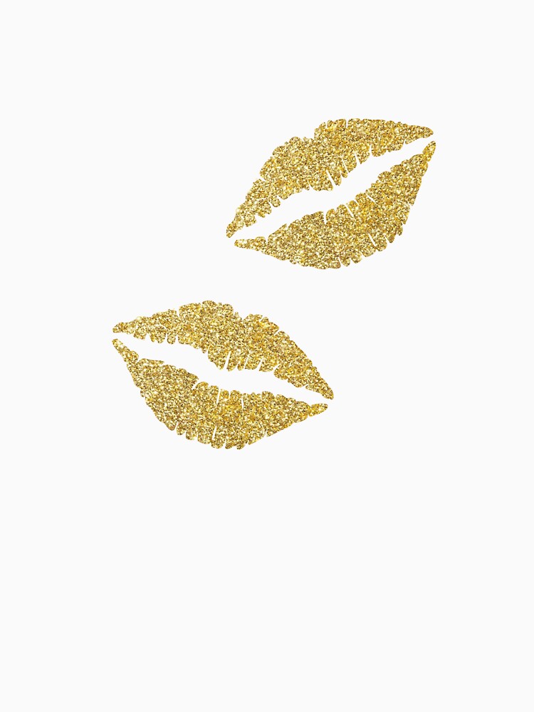 gold glitter lips by madebykenz