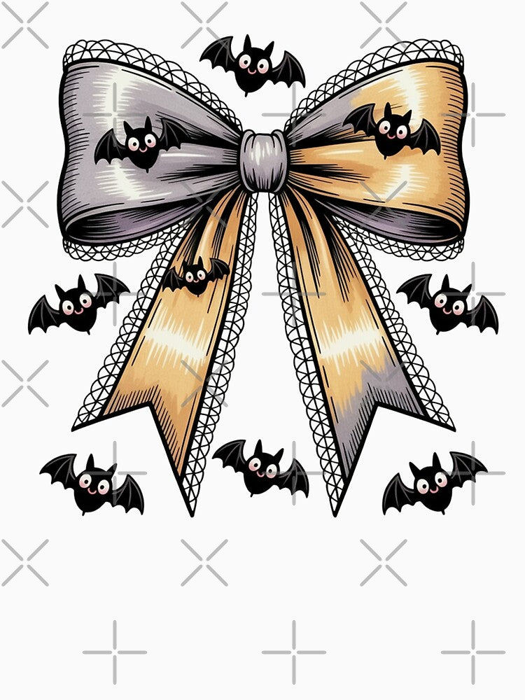 Coquette Halloween Bow Illustration by sasyall