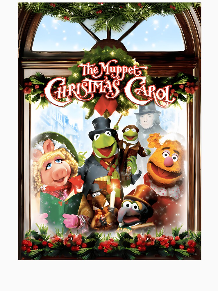 The Muppet Christmas Carol Vintage Holiday Movie Poster by ImogenDavisArt