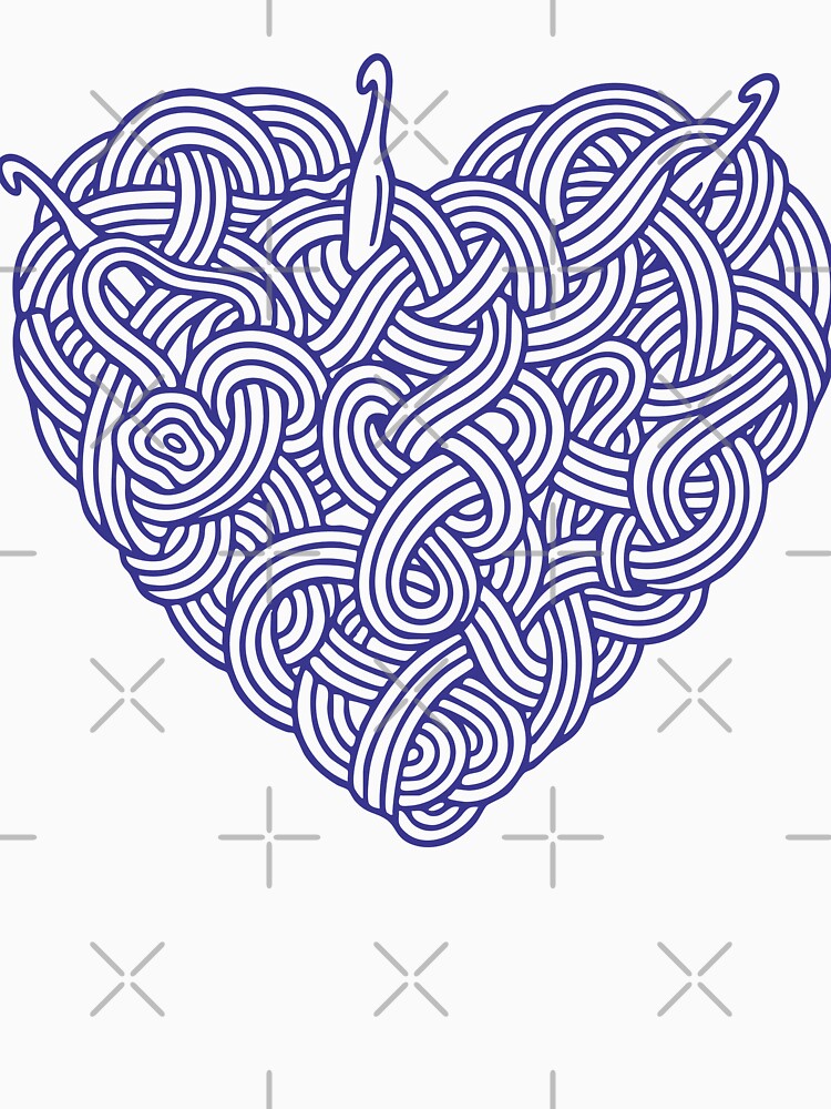 Crochet Lover Heart Yarn Funny Crocheting Crochet by LuminOrb