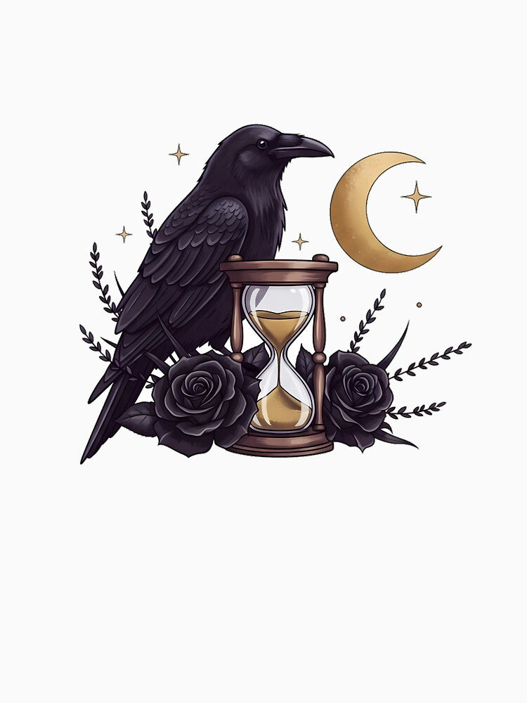 Raven Rose Hourglass Gift by IllumeInk