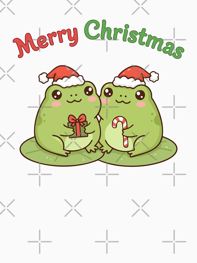 Merry Christmas Frogs by DesignPotion