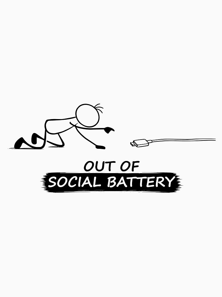 Out of Social Battery Recharge Mode by Pebl-Co