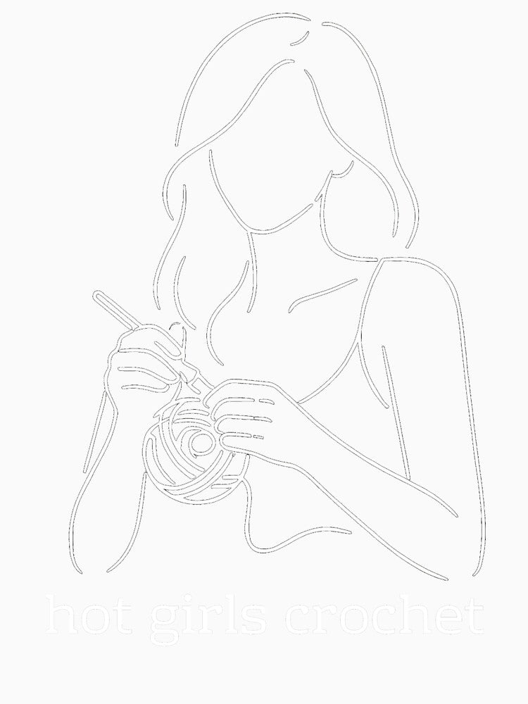 Hot Girls Crochet Funny Gifts For Crocheters by AngieArtLab