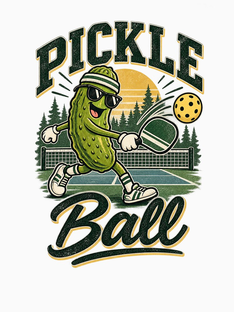 Pickle Ball – Funny Pickleball Player, Pickle Lover & Retro Sports Desig by InkBarn