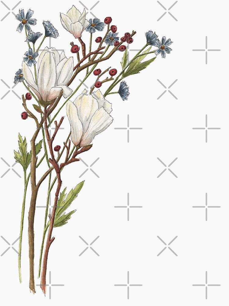 White Magnolia Flower by NaughtyFlorals
