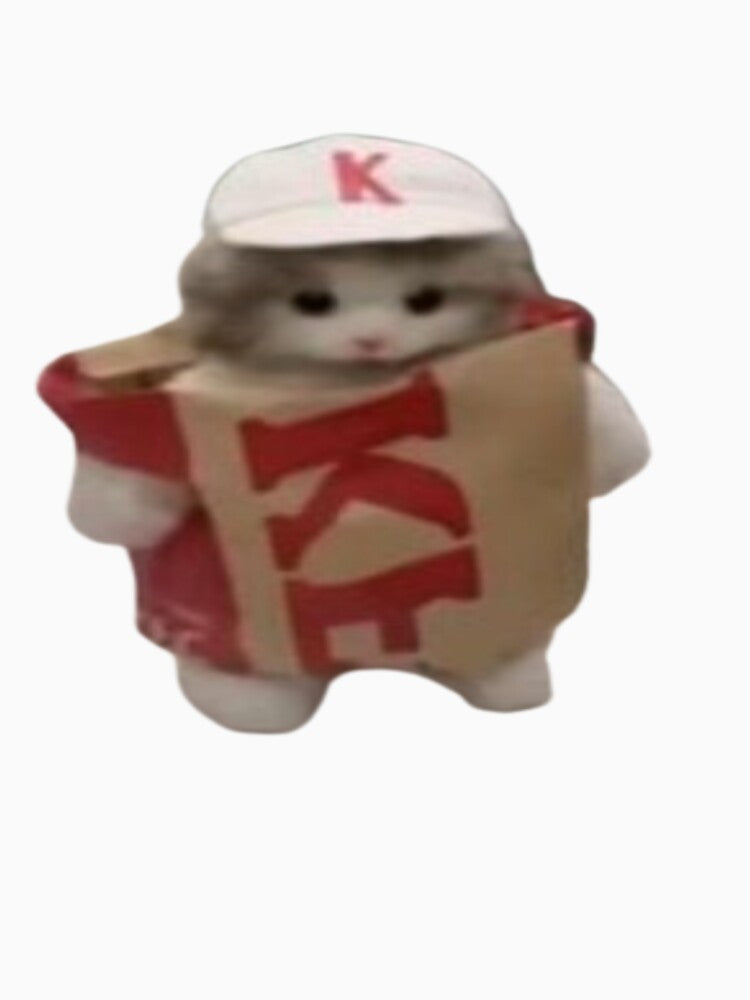 cute cat in kfc bag by Shrewd Mood