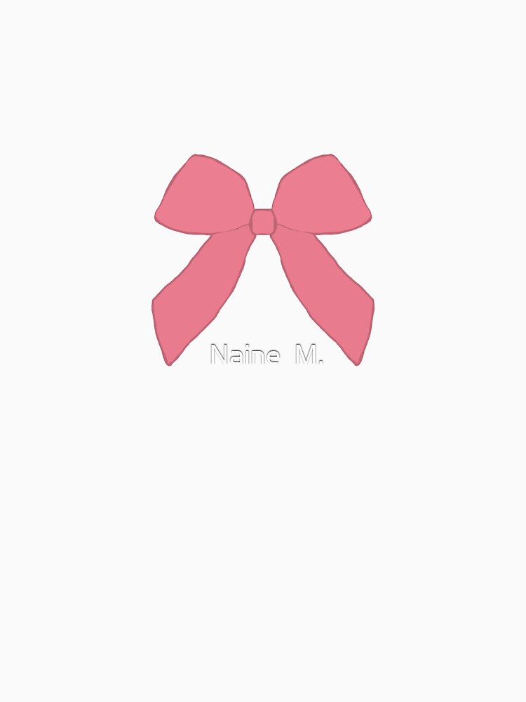 Coquette Pink Bow – Soft Girl Aesthetic Minimalist Ribbon Illustration” by Naine  M.