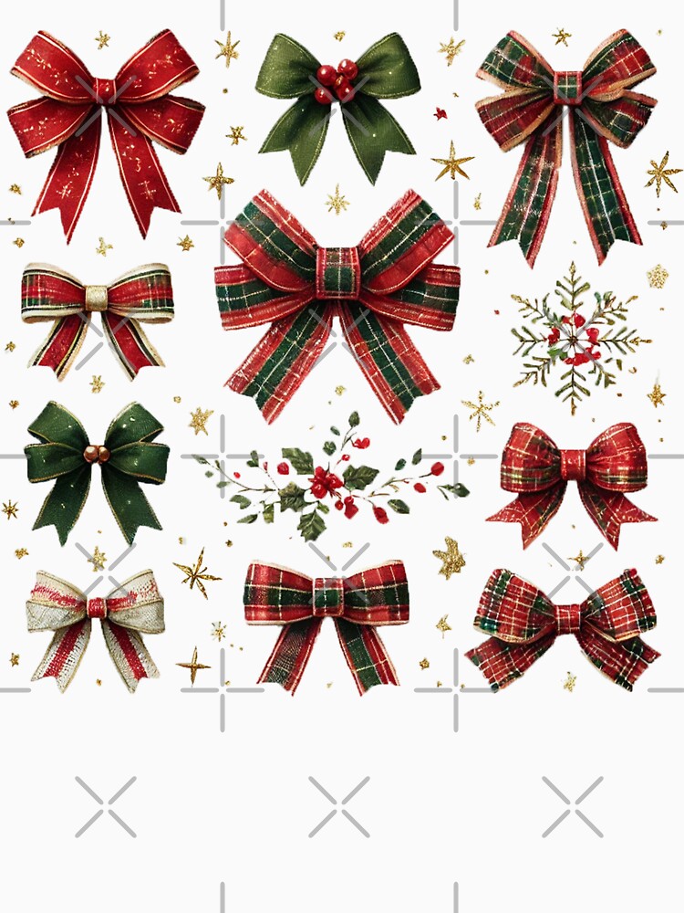 Coquette Noël PNG, Clipart noeud vintage, Noël Girly Png, Coquette Père Noël vintage png by PixelBlooming