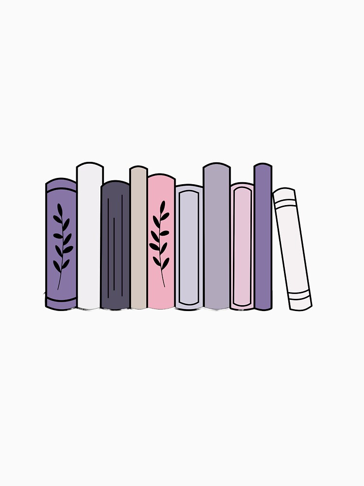 Purple Book Shelf by lollydesigned